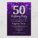 Search for silver glitter birthday invitations Glam