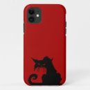 Search for black cat silhouette iphone cases Halloween