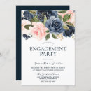 Search for navy blue blush engagement party invitations Pink