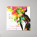 Search for abstract butterfly canvas prints Girl