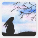Search for bunny silhouette stickers Rabbit
