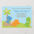 Search for baby dinosaur birthday invitations Blue