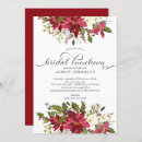 Search for poinsettia bridal shower invitations Holly