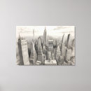 Search for new york skyline canvas prints Watercolor