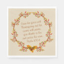 Search for bible verse napkins Thankful