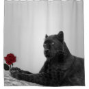 Search for black cat shower curtains Panther