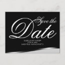 Search for black and white save the dates postcards Formal