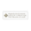 Search for fleur de lis return address labels France