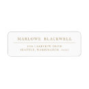 Search for white gold return address labels Minimalist