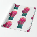 Search for pink cactus wrapping paper Botanical