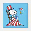 Search for independence magnets Peanuts 4th of july