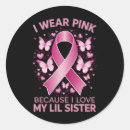 Search for wearing pink stickers Breast