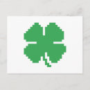Search for four leaf clovers postcards Ireland