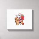 Search for santa canvas prints Pug