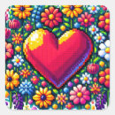 Search for pixelated stickers Heart