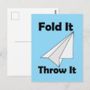 Search for folding postcards Paper plane