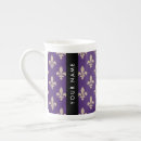 Search for royal purple mugs Fleur de lis