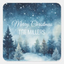 Search for mountain scene stickers Merry christmas