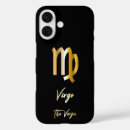Search for virgo zodiac iphone cases Black and gold