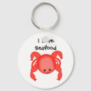 Search for red crab key rings Cartoon