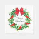 Search for red cardinal napkins Festive
