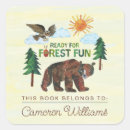 Search for eric carle stickers Whimsical forest animal illustration