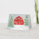 Search for red barn christmas cards Snow