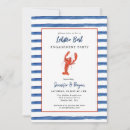 Search for lobster engagement party invitations Watercolor