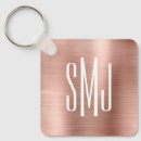 Search for gold letter key rings Monogrammed