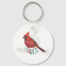Search for cardinal bird key rings Watercolor