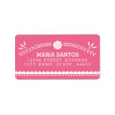 Search for folk return address labels Mexican