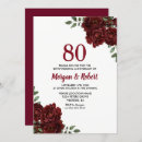 Search for ruby wedding anniversary invitations Red