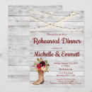 Search for western rehearsal dinner invitations Cowboy