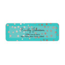 Search for pink confetti return address labels Girly