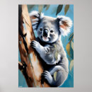 Search for endangered animals posters Koala