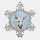 Search for white german shepherd christmas tree decorations Puppy