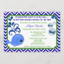 Search for whale baby boy shower invitations Stripes