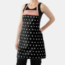 Search for black polka dots aprons Black and white