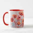 Search for poppy field mugs Red poppies