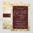 Search for burgundy and champagne wedding invitations Gold