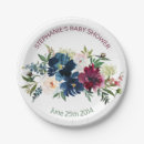 Search for navy and burgundy paper plates Flowers