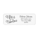 Search for birthday return return address labels Minimal typography simple