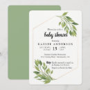 Search for modern greenery baby shower invitations Simple