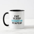Search for funny badminton mugs Player