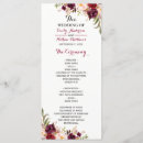Search for floral wedding programs Red