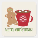 Search for christmas hot chocolate stickers Gingerbread man