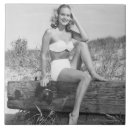 Search for antique portrait tiles Black and white