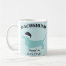 Search for dachshund through the snow mugs Doxie