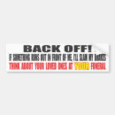 Search for brake bumper stickers Back off
