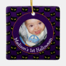 Search for babys first halloween christmas tree decorations Black